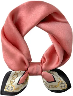 100% Mulberry Silk Scarf 21x21 Inch Lightweight Square Headscarf Small Neck Scarf Silk Scarves for Women Men