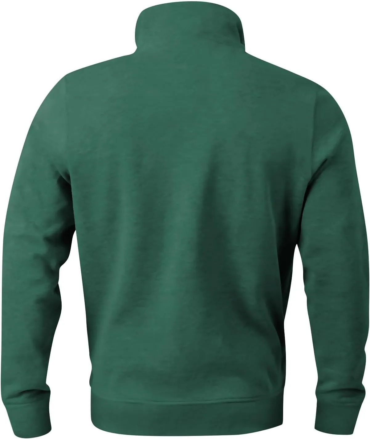2024 Men's 3/4 Zip Pullover Long Sleeved Fashion Slim Fit Top High Collar Cotton Sweatshirt Lightweight Workout Shirt