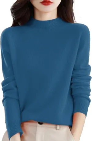 2025 Cashmere Sweaters for Women Comfort Pullover Sweaters Casual Crewneck Sweater Dressy