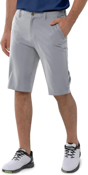 33,000ft Men's Golf Shorts Dry Fit, Lightweight Quick Dry Golf Stretch Shorts with Pockets 11" Inseam for Travel Casual
