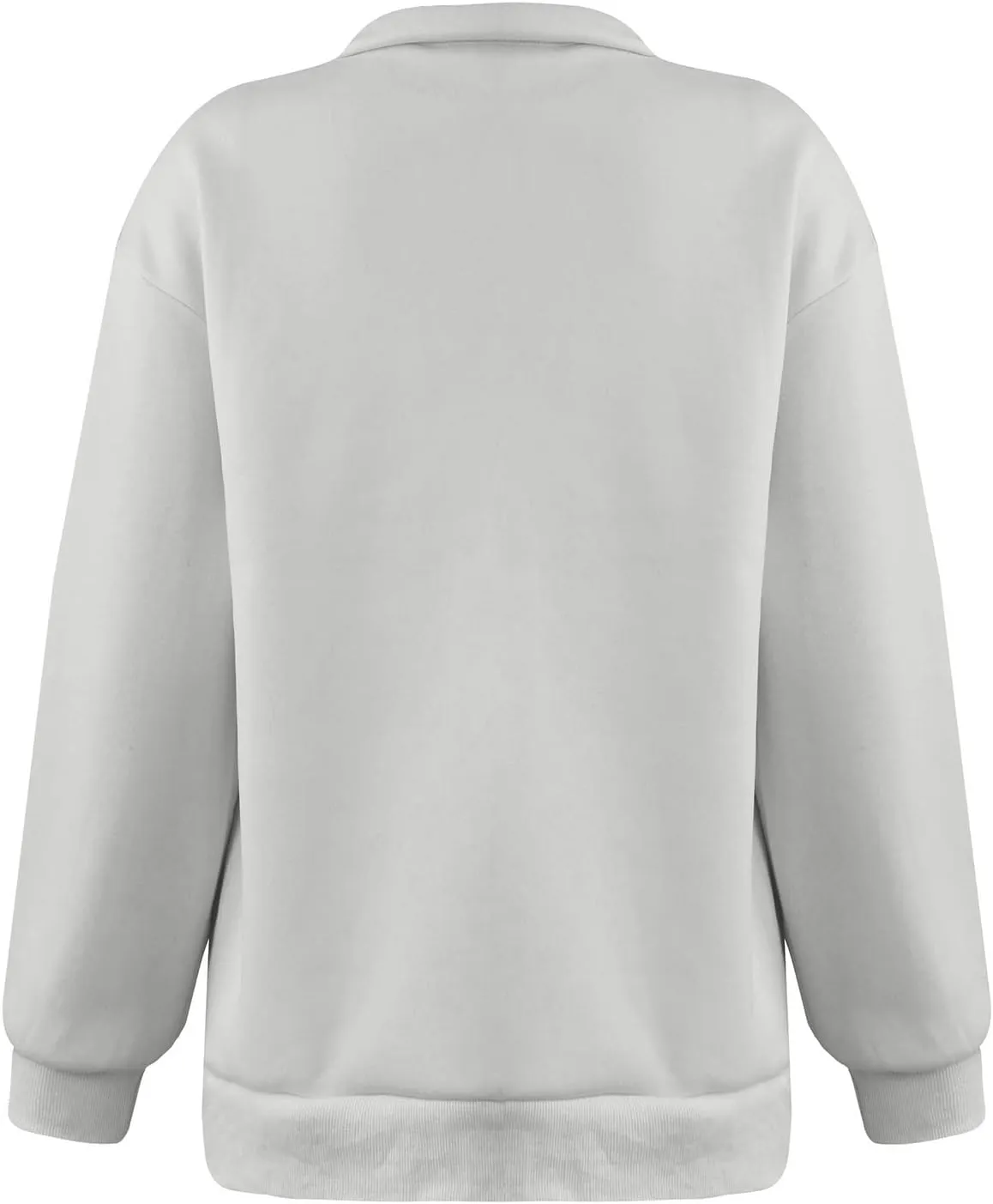 3/4 Zip Pullover Womens Oversized Sweatshirt Comfy Fleece Baggy Sweatshirts Long Sleeve Cute Sweat Shirt Fall Clothes