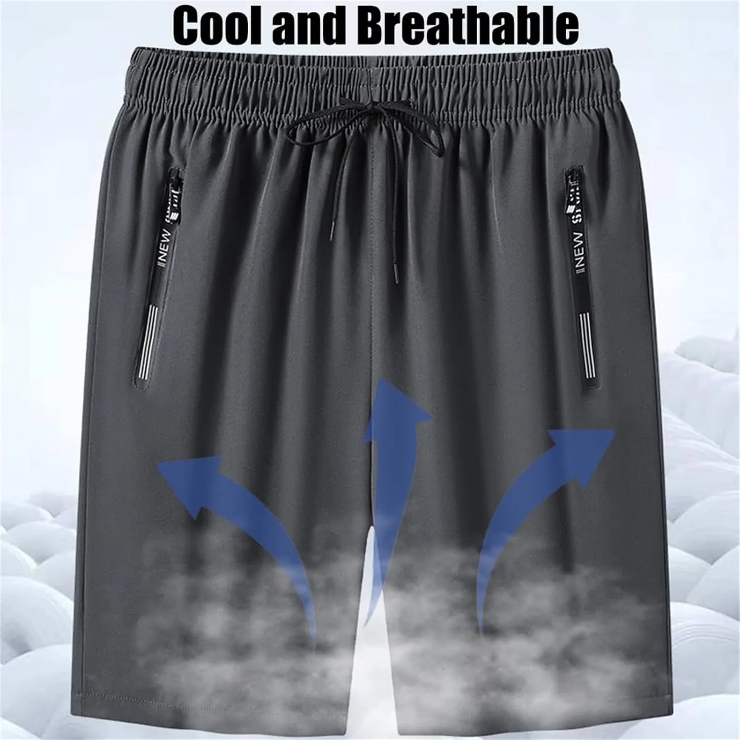 Airyflex Shorts, Icedactive - Women's Ice Silk Quick Drying Stretch Shorts, Unisex Quick Dry Pull-on Stretch Pants