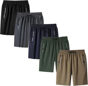 Airyflex Shorts, Icedactive - Women's Ice Silk Quick Drying Stretch Shorts, Unisex Quick Dry Pull-on Stretch Pants