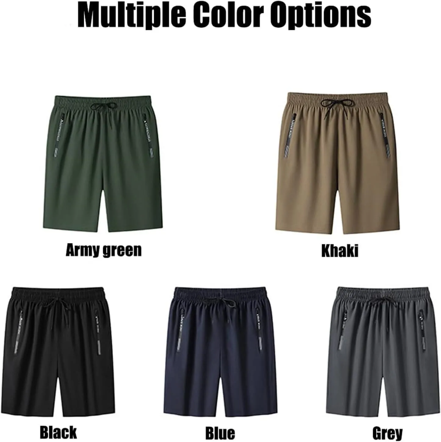 Airyflex Shorts, Icedactive - Women's Ice Silk Quick Drying Stretch Shorts, Unisex Quick Dry Pull-on Stretch Pants