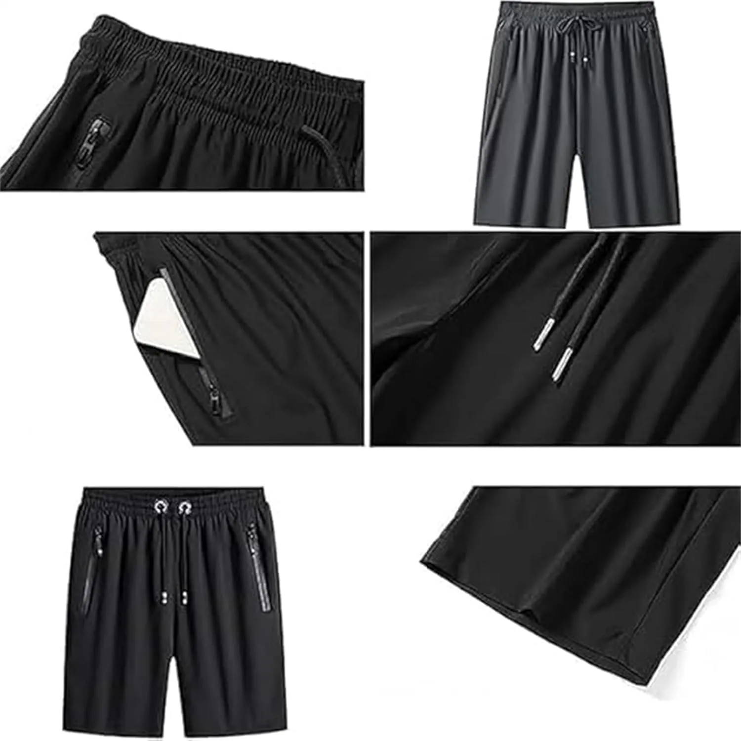 Airyflex Shorts, Icedactive - Women's Ice Silk Quick Drying Stretch Shorts, Unisex Quick Dry Pull-on Stretch Pants
