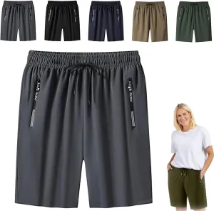 Airyflex Shorts, Icedactive - Women's Ice Silk Quick Drying Stretch Shorts, Unisex Quick Dry Pull-on Stretch Pants