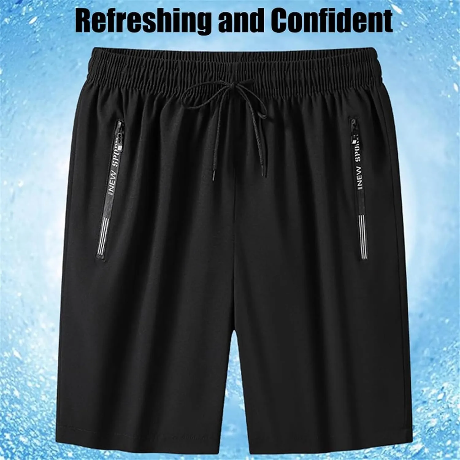 Airyflex Shorts, Icedactive - Women's Ice Silk Quick Drying Stretch Shorts, Unisex Quick Dry Pull-on Stretch Pants
