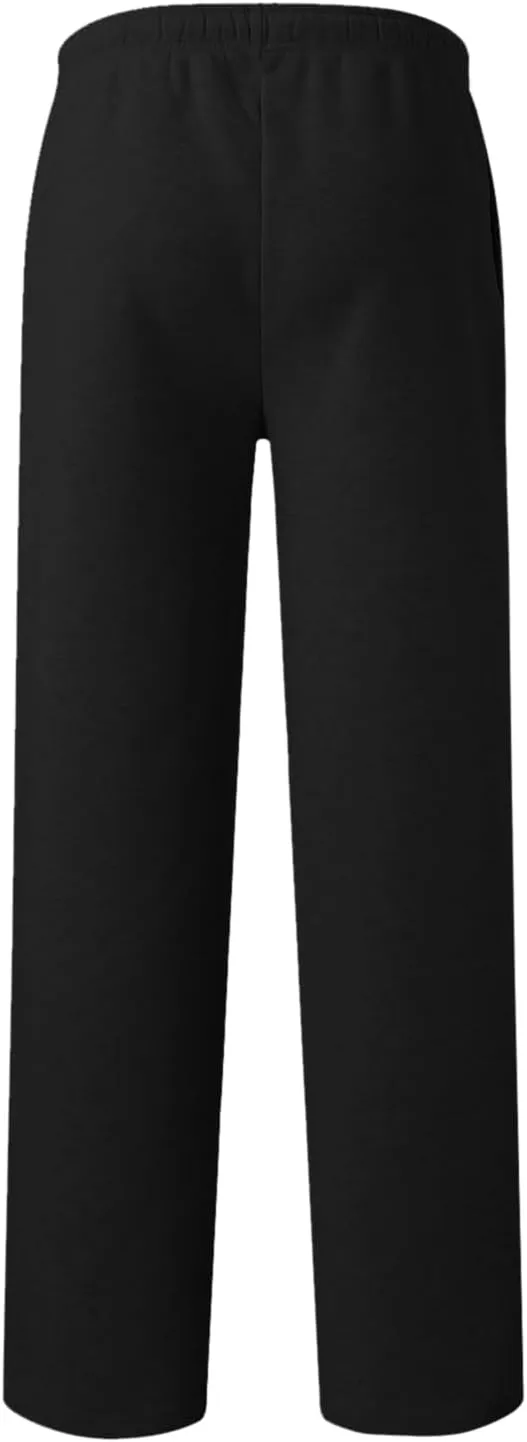 Alalaso Men's Casual Sweatpants Lightweight Elastic Waist Drawstring Lounge Pants Straight Leg Trousers with Pockets