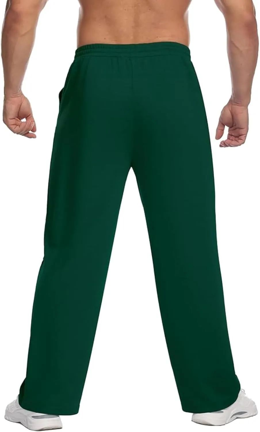 Baggy Sweatpants Mens Lounge Pants with Pockets Workout Athletic Joggers Mens Straight Leg Sweatpants Daily Trouser