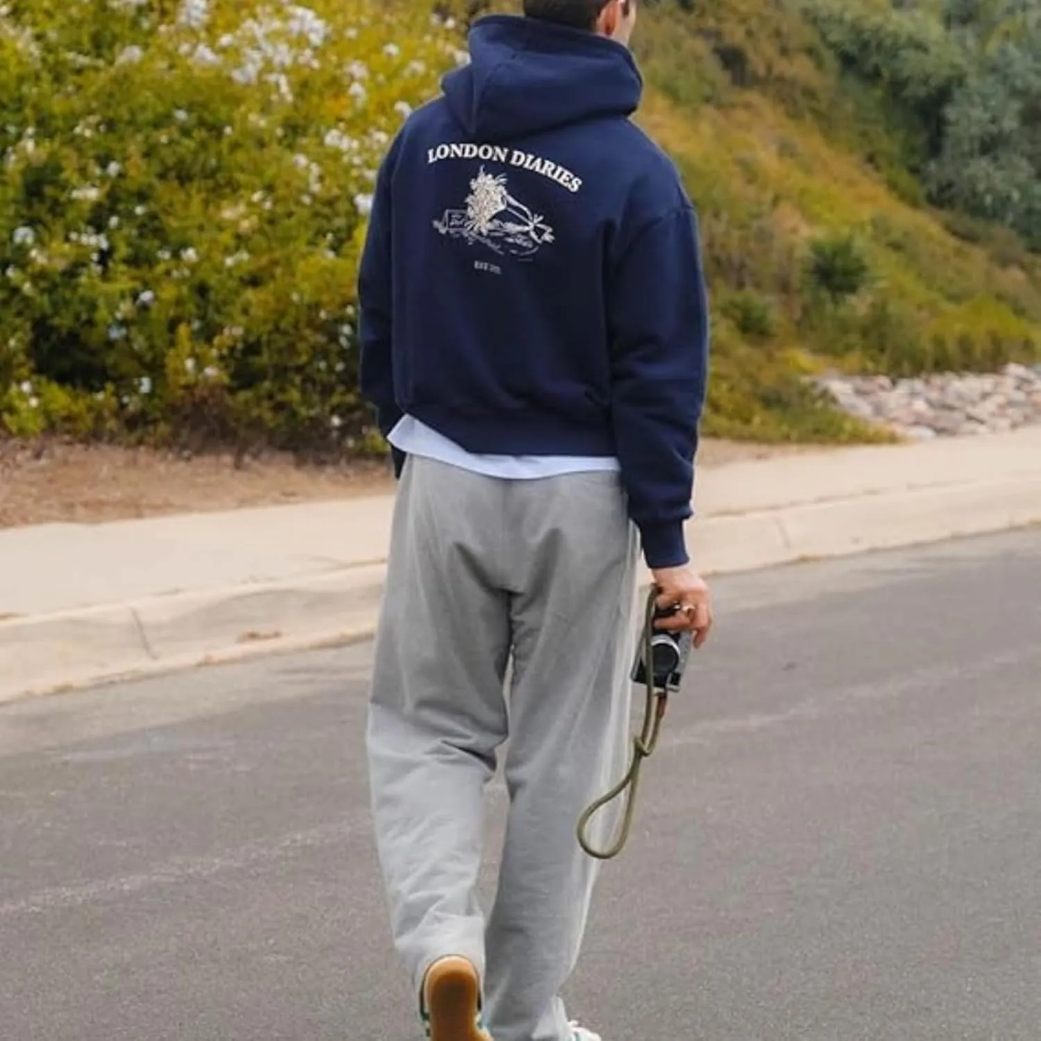 Baggy Sweatpants Mens Lounge Pants with Pockets Workout Athletic Joggers Mens Straight Leg Sweatpants Daily Trouser