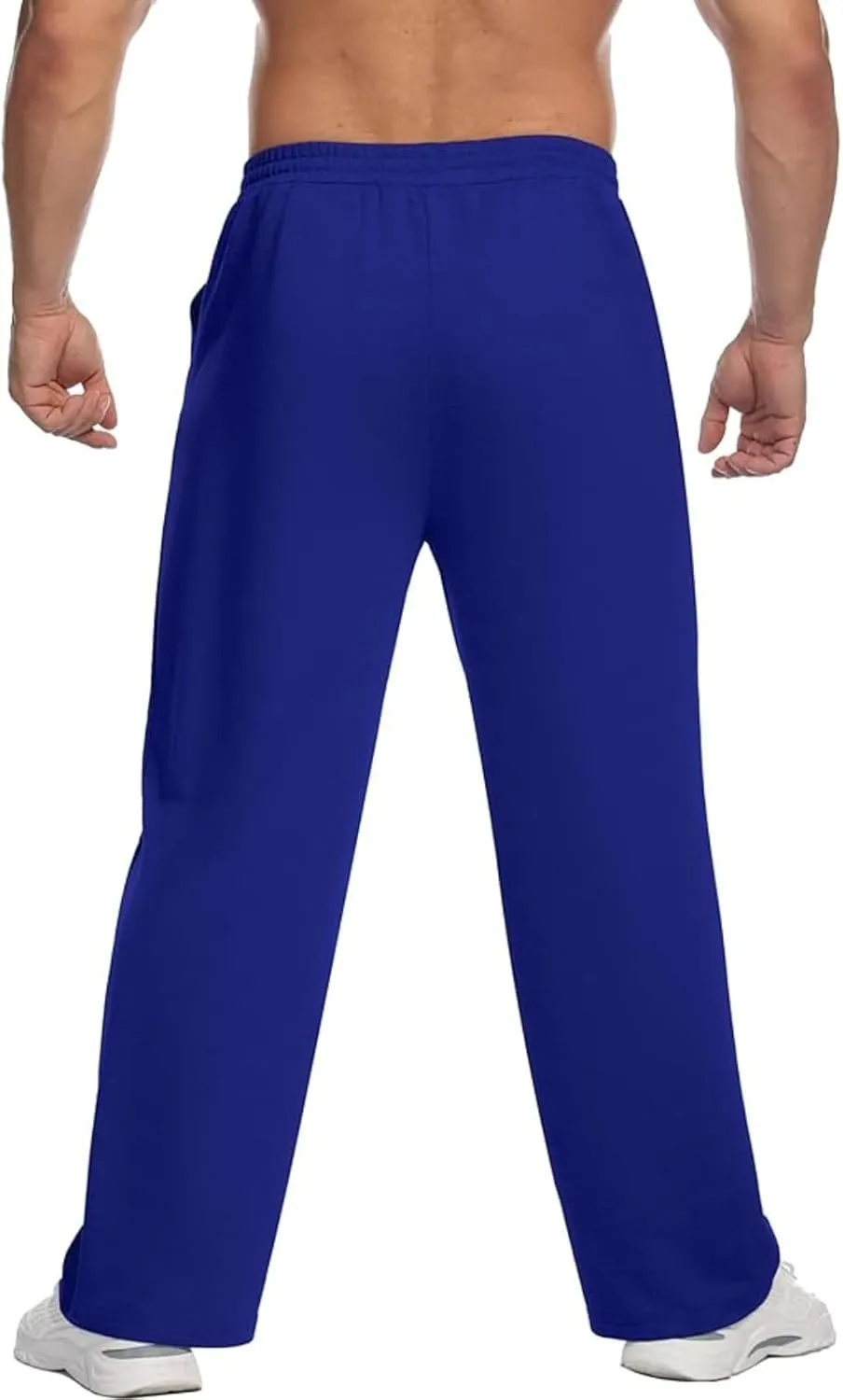 Baggy Sweatpants Mens Lounge Pants with Pockets Workout Athletic Joggers Mens Straight Leg Sweatpants Daily Trouser