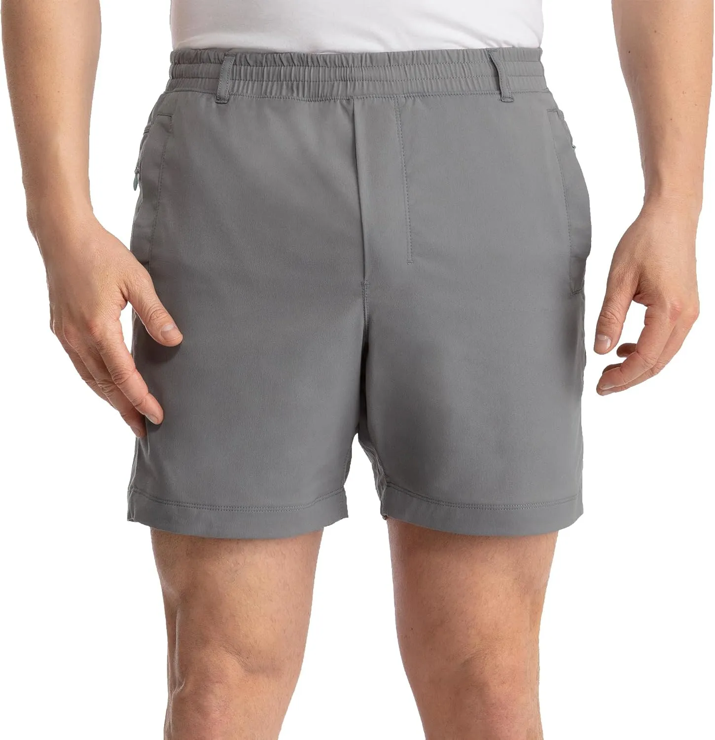 birddogs Mens Khaki Shorts – Casual, Slim Fit, Stretch Shorts with Built-in Liner for Comfort – Regular Length, 7” Inseam