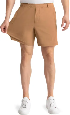 birddogs Mens Khaki Shorts – Casual, Slim Fit, Stretch Shorts with Built-in Liner for Comfort – Regular Length, 7” Inseam
