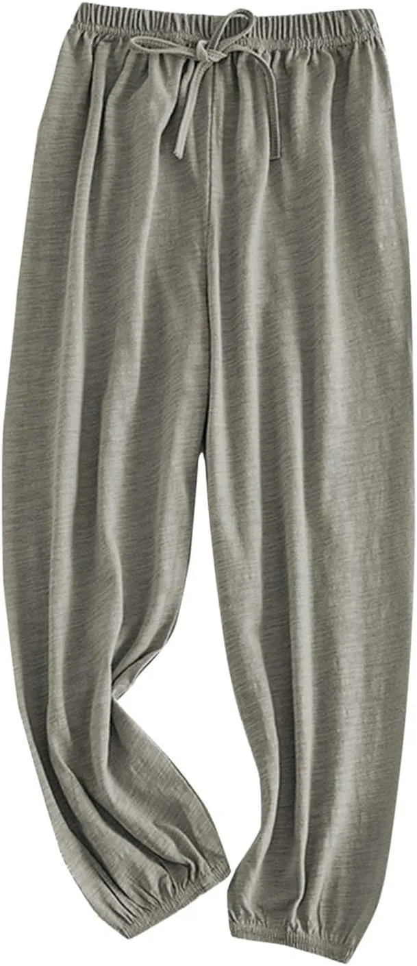 Boys Girls Long Bloomers Basic Harem Pants Solid Loose Elastic Waist Joggers Sweatpants Lounge Wear Fall Outfit