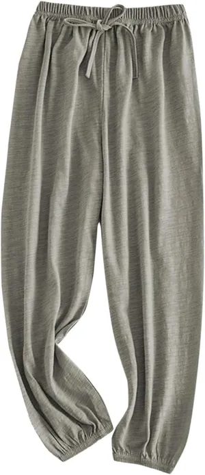 Boys Girls Long Bloomers Basic Harem Pants Solid Loose Elastic Waist Joggers Sweatpants Lounge Wear Fall Outfit