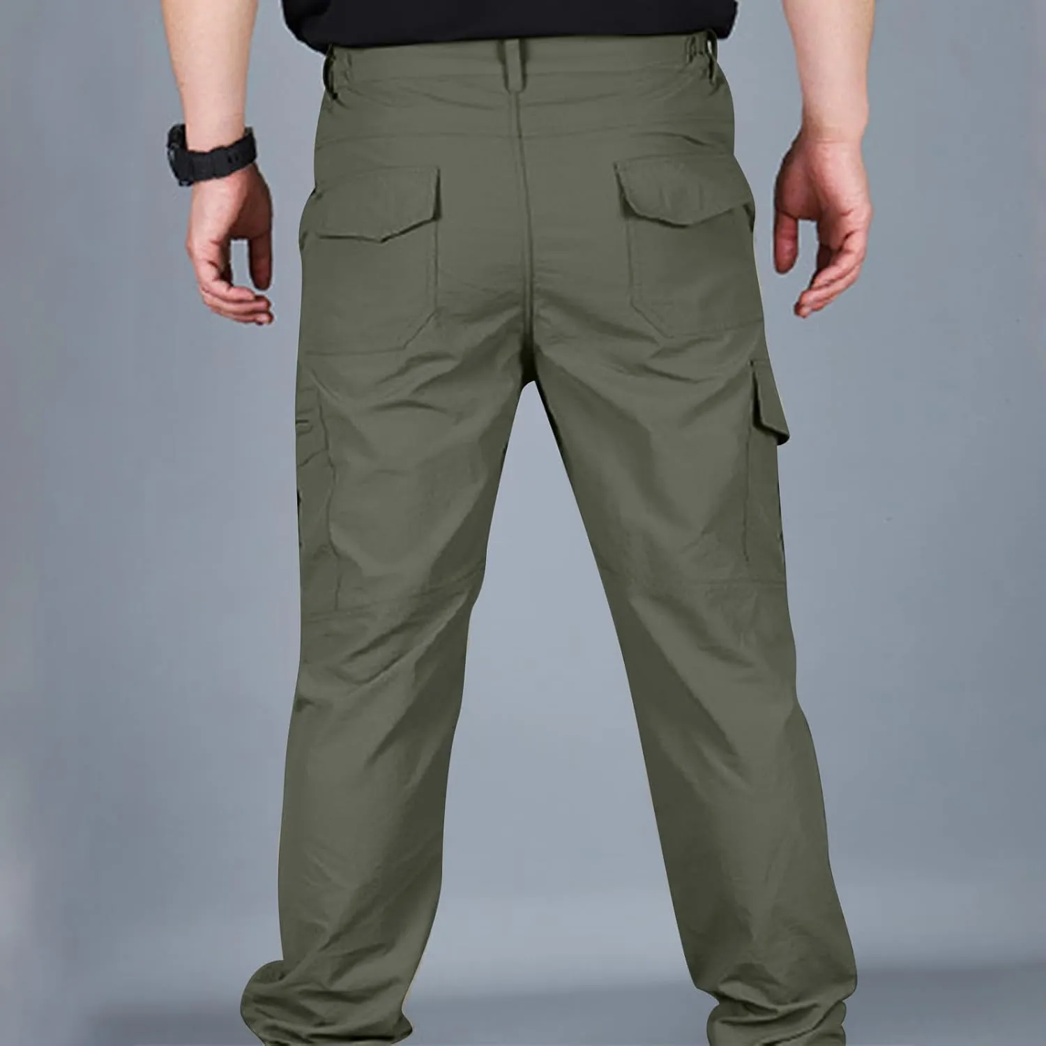 Cargo Pants for Men 2023 Outdoor Fashion Multi Pockets Tooling Pants Casual Stylish Solid Utility Work Sport Pant