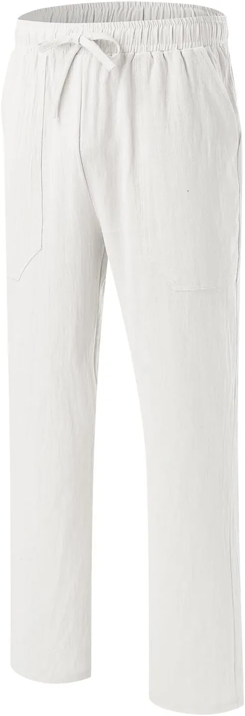 Cargo Pants for Men Big and Tall, Chino Jogger Pants Sweatpants for Men Pants Casual Rope Loose Heavyweight Fit Cargo