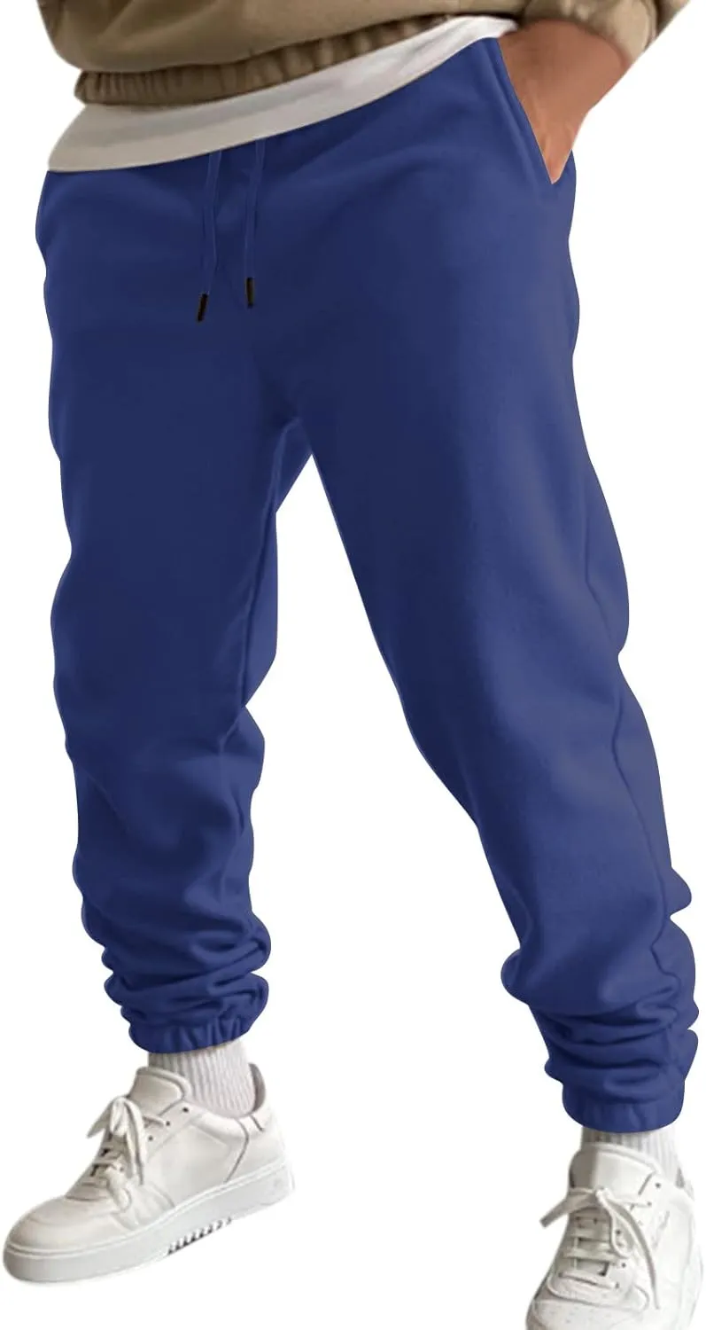 Cargo Pants for Men Big and Tall Pants Elastic Waist Sweatpants for Men Casual Long Trousers Light Jogger Pants Men's