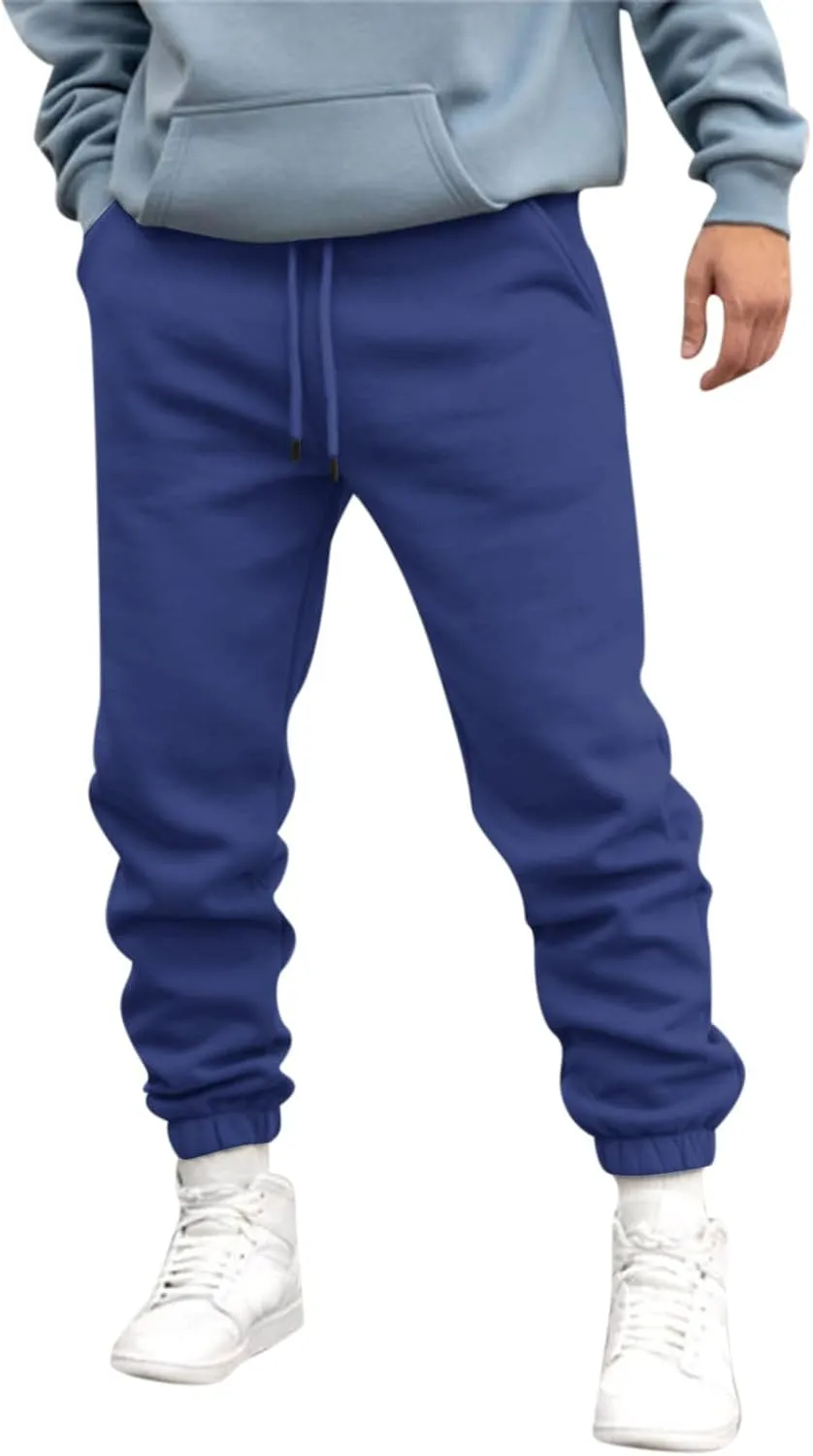 Cargo Pants for Men Big and Tall Pants Elastic Waist Sweatpants for Men Casual Long Trousers Light Jogger Pants Men's