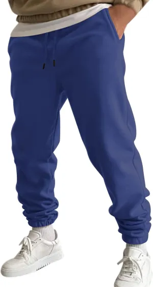 Cargo Pants for Men Big and Tall Pants Elastic Waist Sweatpants for Men Casual Long Trousers Light Jogger Pants Men's
