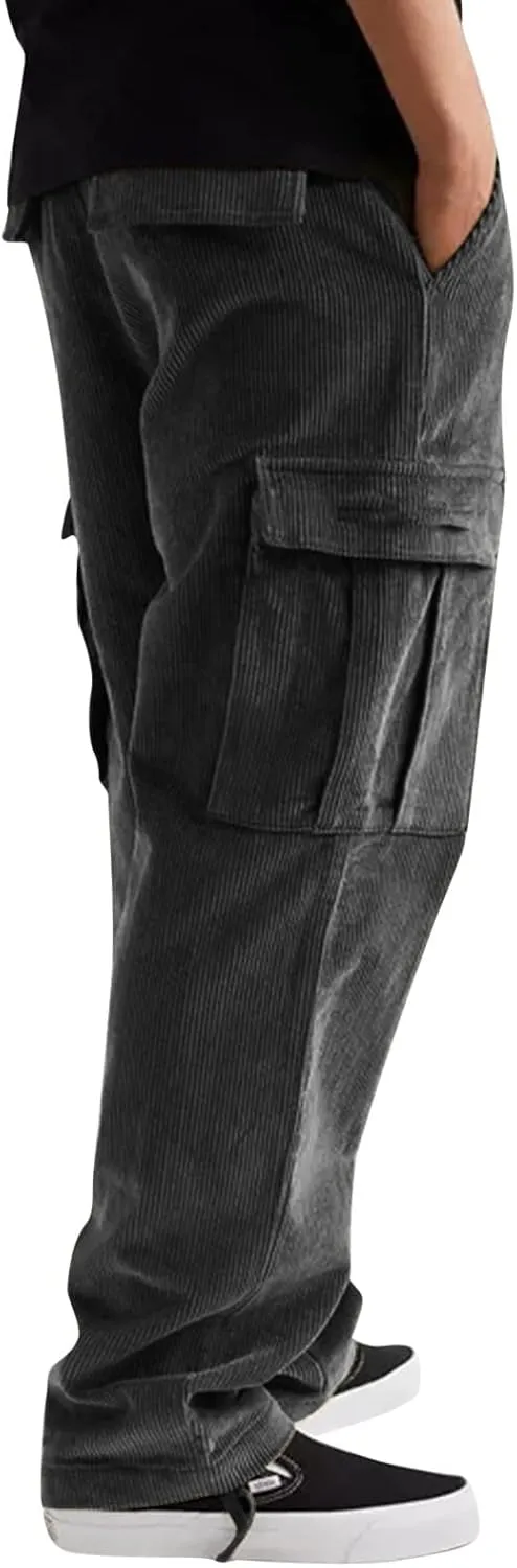 Cargo Pants for Men Joggers Men's Pants Men's Basic Active Jogger Fashion Athletic Joggers Pants Elastic Waist Pants