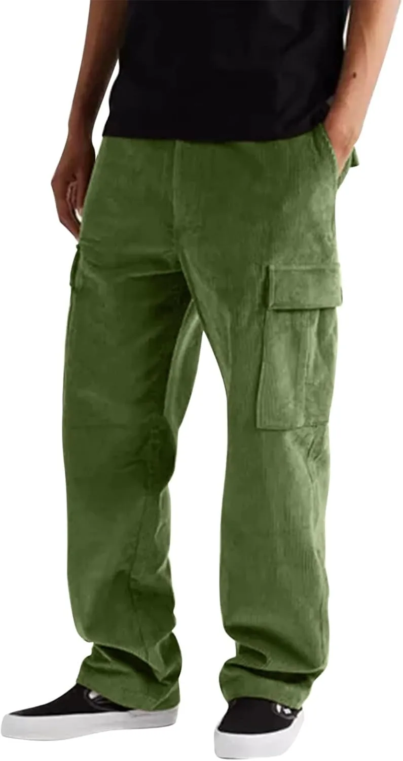 Cargo Pants for Men Relaxed Fit Casual Wild Joggers Athletic Work Pants Baggy Hiking Trousers Outdoor Wearing Track Pants