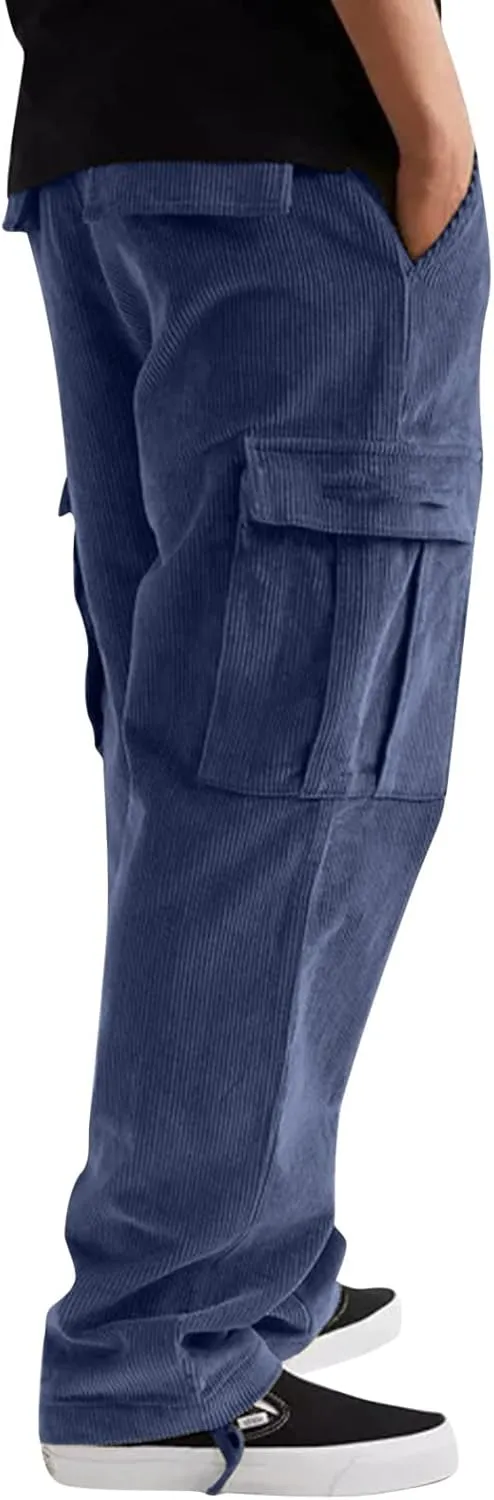 Cargo Pants for Men Relaxed Fit Casual Wild Joggers Athletic Work Pants Baggy Hiking Trousers Outdoor Wearing Track Pants