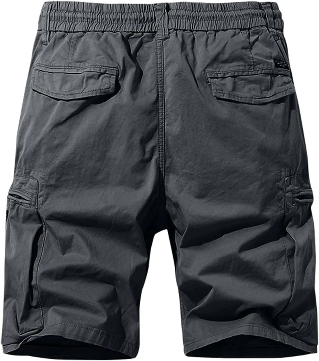 Cargo Pants for Men,Drawstring Elastic Waist Shorts Cotton Breathable Trousers Sports Straight Leg Pants