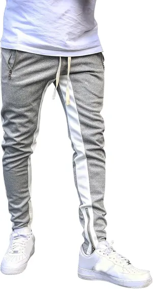Cargo Sweatpants for Men Big and Tall Work Pants with Pockets Drawstring Waist Men's Outdoor Military Tactical Pants