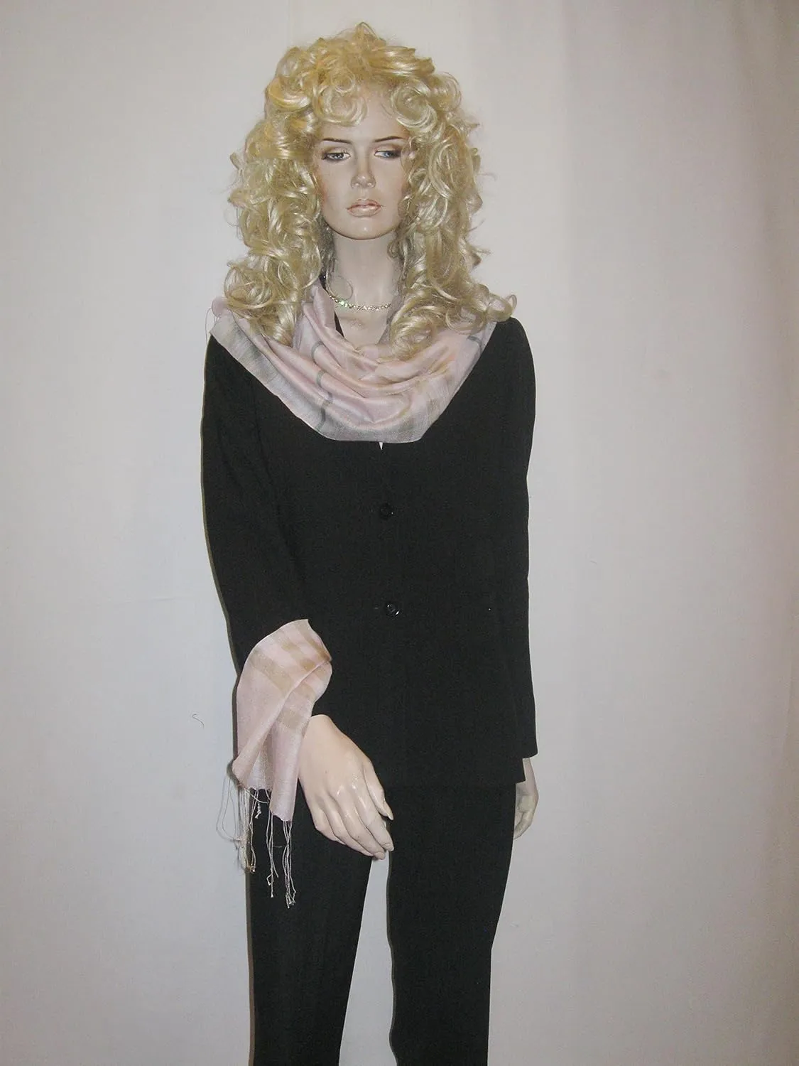 Cashmere Pashmina Group– Scarf,Scarves,Shawl,Wrap,Stole in Check/Plaid (Silk and Viscose)