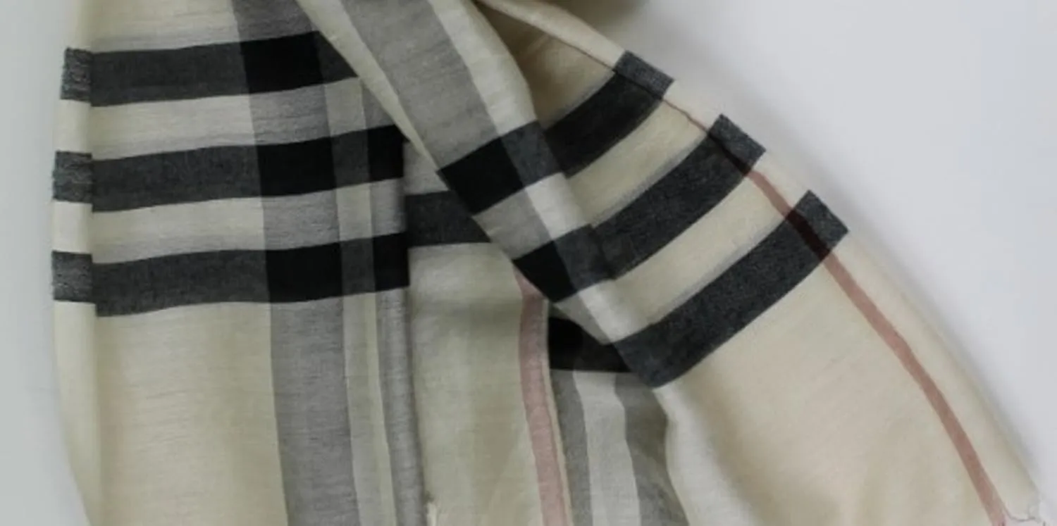 Cashmere Pashmina Group– Scarf,Scarves,Shawl,Wrap,Stole in Check/Plaid (Silk and Viscose)