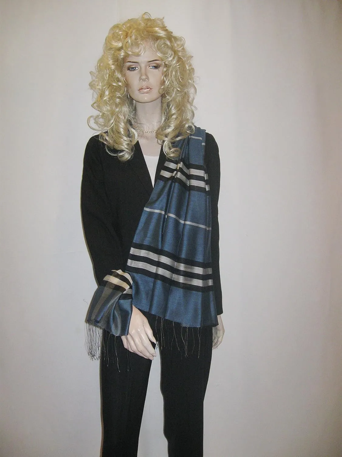 Cashmere Pashmina Group– Scarf,Scarves,Shawl,Wrap,Stole in Check/Plaid (Silk and Viscose)