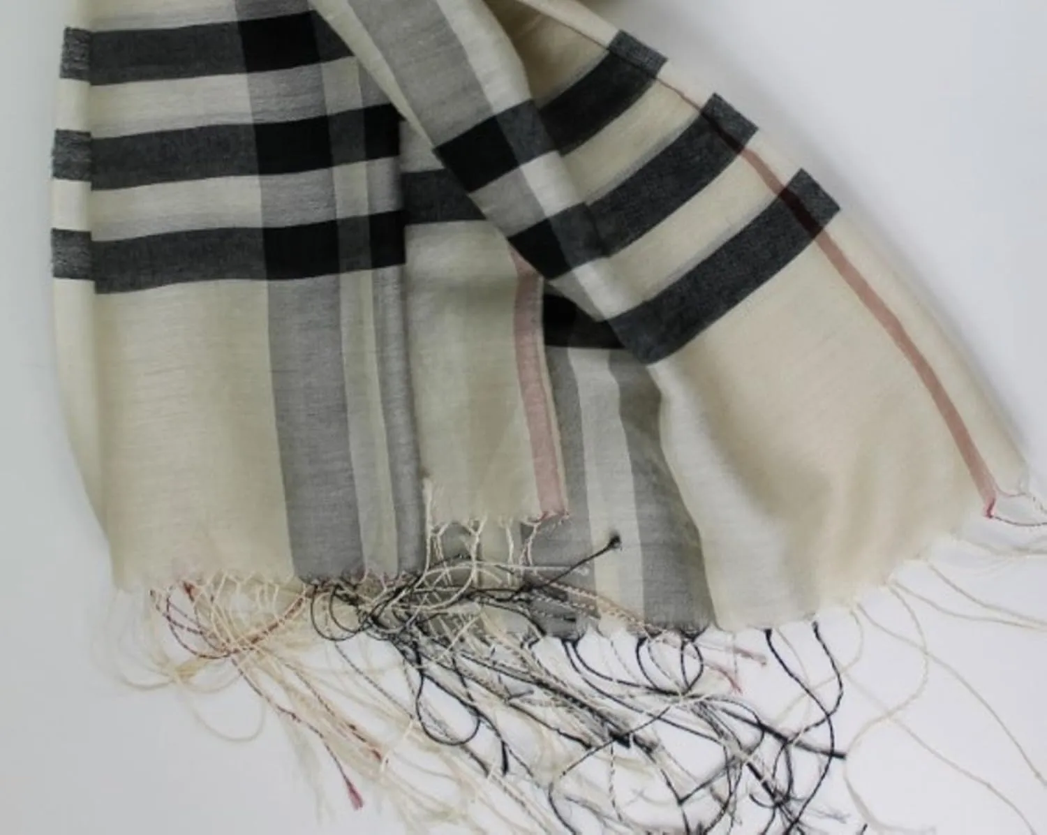 Cashmere Pashmina Group– Scarf,Scarves,Shawl,Wrap,Stole in Check/Plaid (Silk and Viscose)
