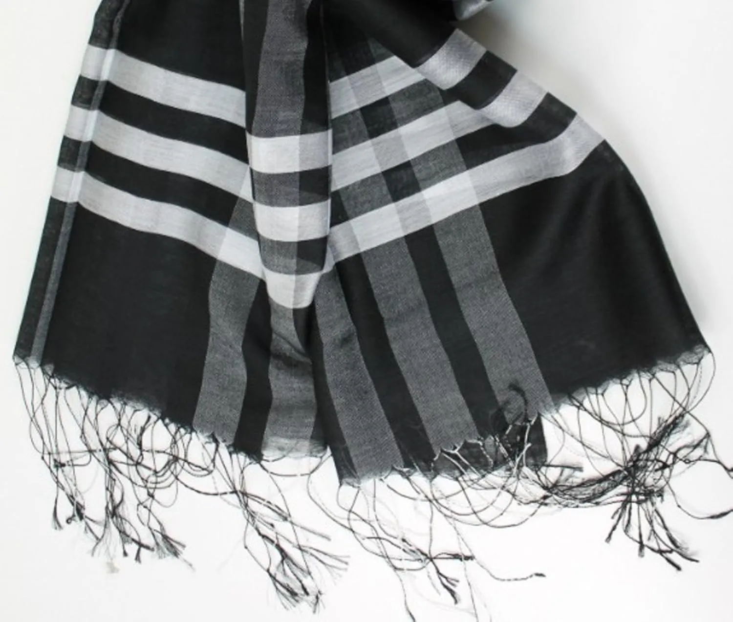 Cashmere Pashmina Group– Scarf,Scarves,Shawl,Wrap,Stole in Check/Plaid (Silk and Viscose)
