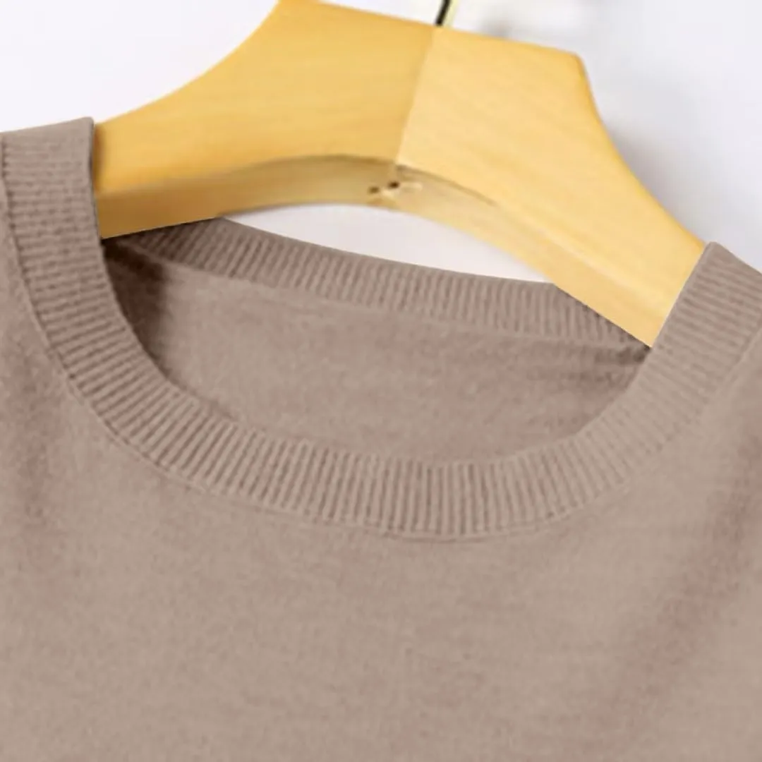 Cashmere Sweaters for Women Seamless Knit Sweater Lightweight Long Sleeve Jumper Soft Warm Wool Sweater Trendy