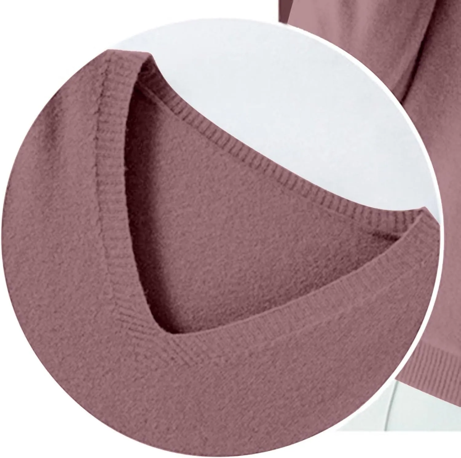 Cashmere Sweaters for Women V Neck Lightweight Knit Long Sleeve Shirts Soft Warm Pullover Tops Fuzzy Wool Sweaters