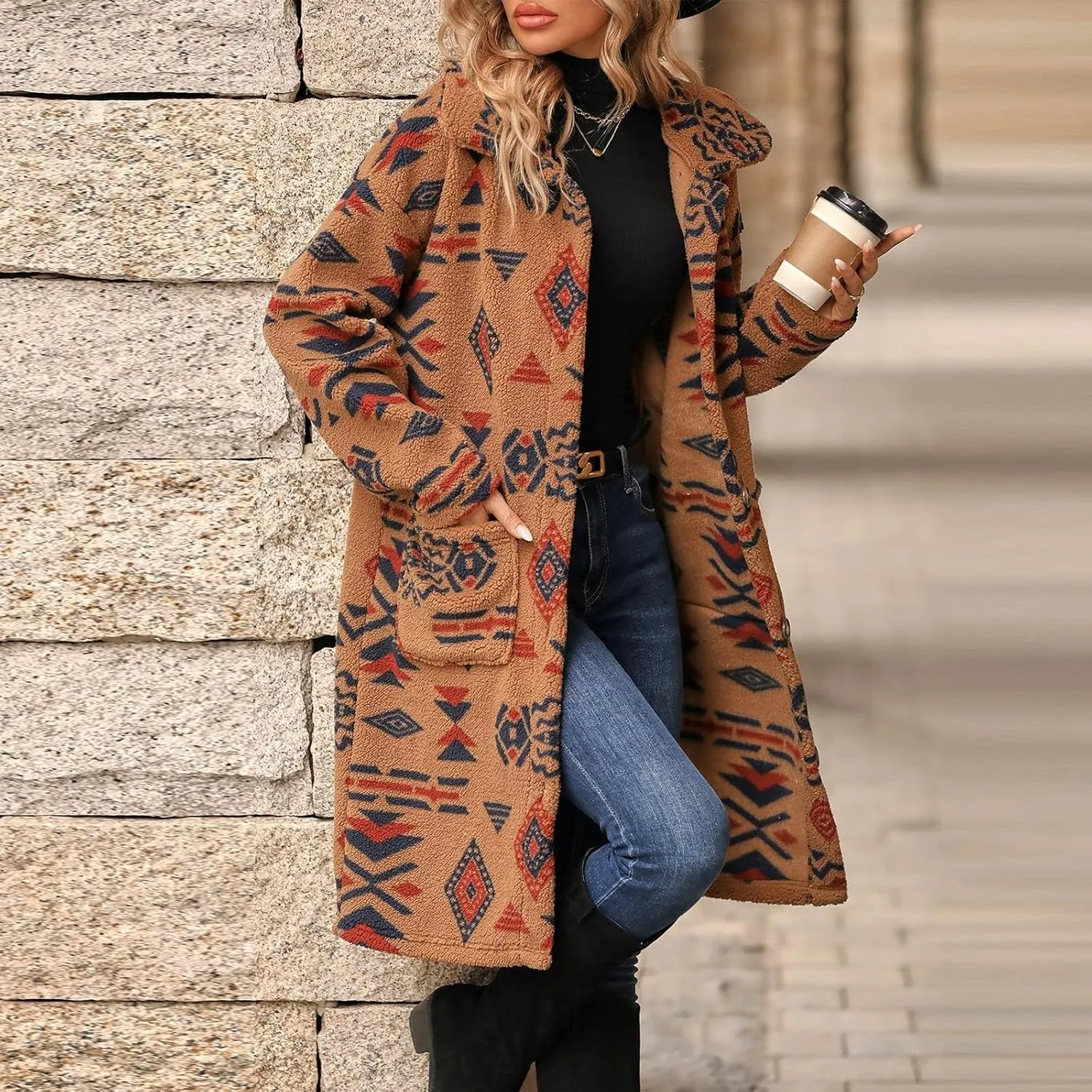 ChicCrate Women trench Coat Winter Long Jacket casual elegant peacoat trendy overcoat Outwear