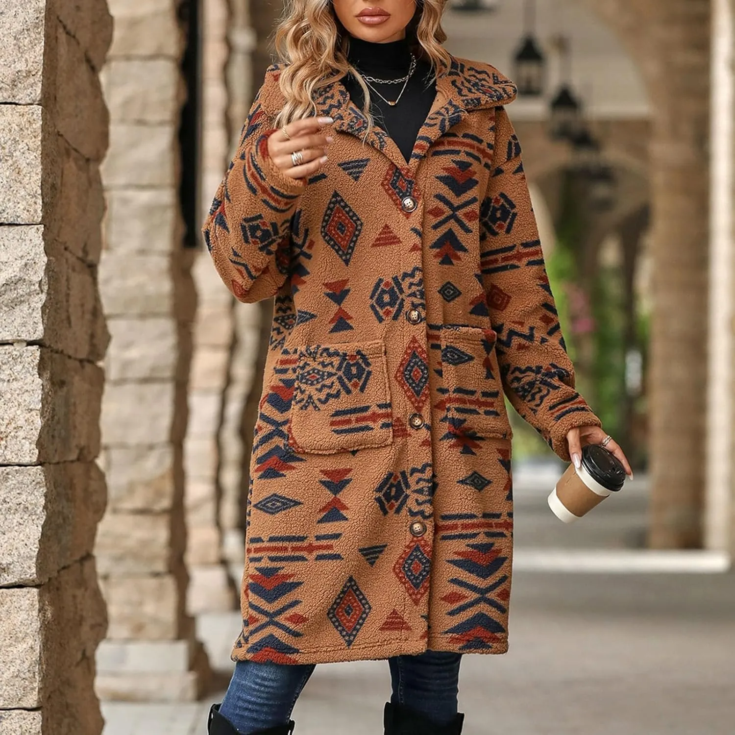 ChicCrate Women trench Coat Winter Long Jacket casual elegant peacoat trendy overcoat Outwear