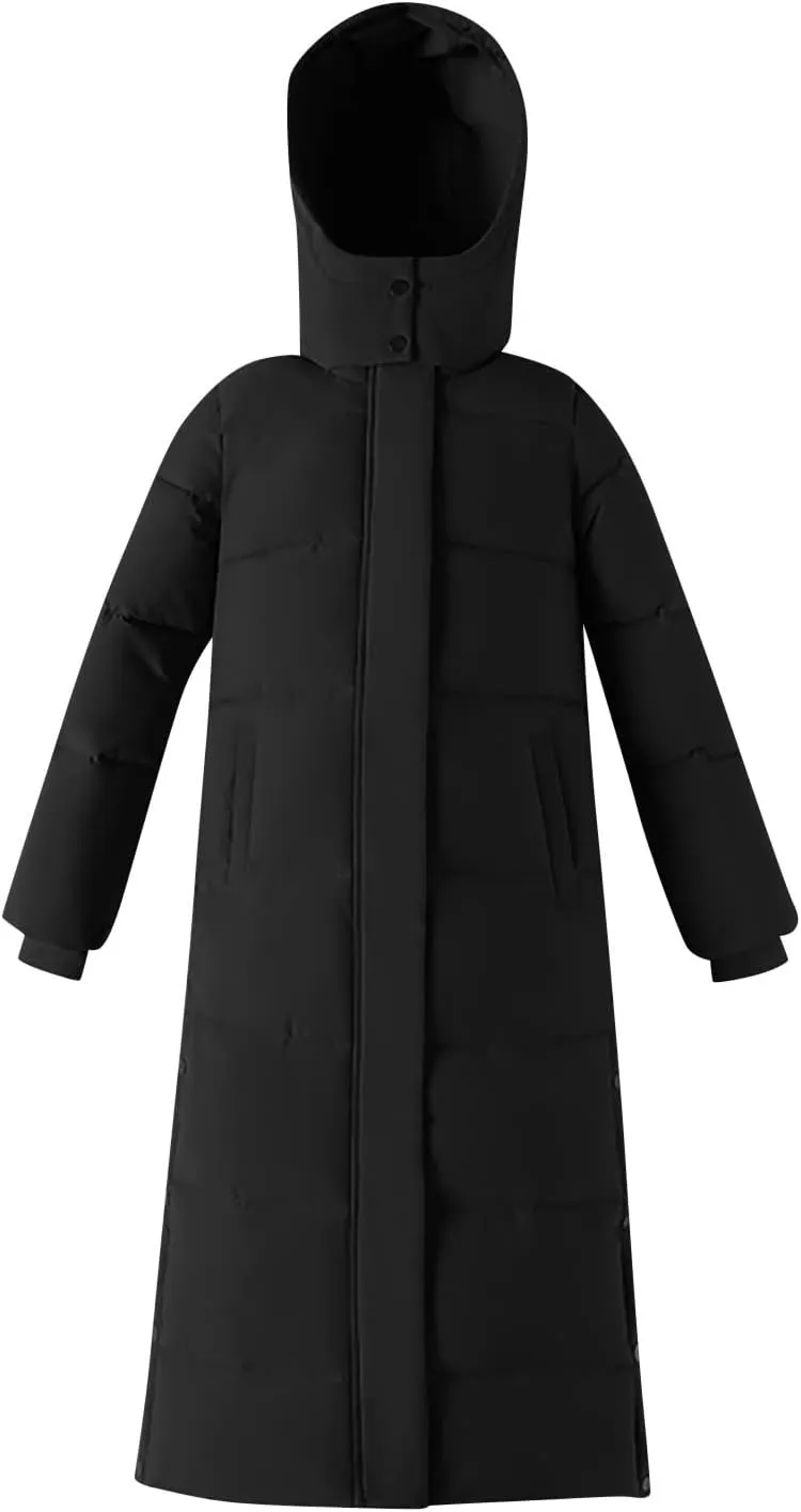 Christmas Gifts for Women Plus Size Winter Coats Long Hooded Puffer Jackets Outerwear Parkas Down Coats Quilted Jackets