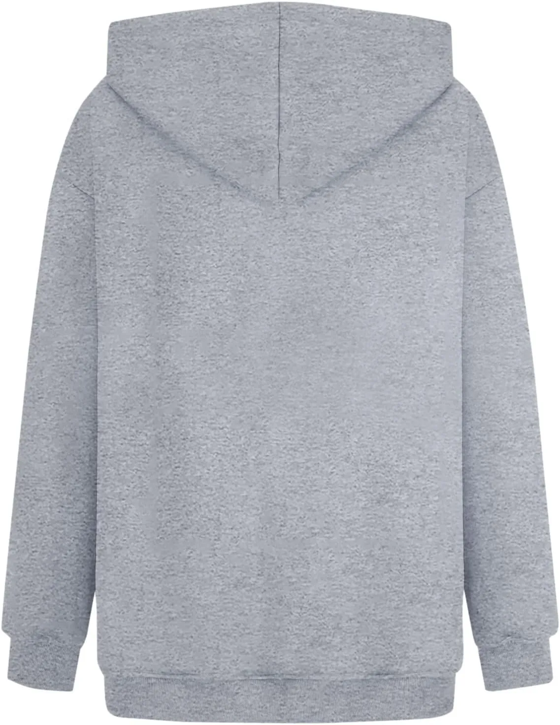 Cute Hoodies For Women Fall Fashion 2024 Heart Graphic Print Pullover Tops Casual Loose Fleece Hooded Sweatshirt