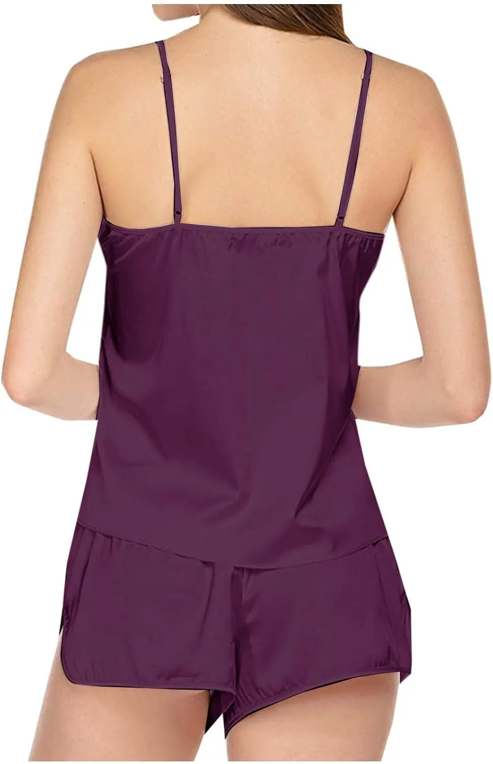 Fall Clothing Pajamas Set V Neck Lace Camisole Undershirt Sleeveless Shorts Women's Trendy Outfits For Women 2024