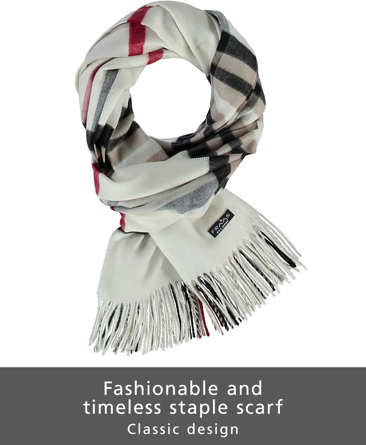 Fraas Plaid Cashmink Blanket-Scarf Men & Women - Made in Germany