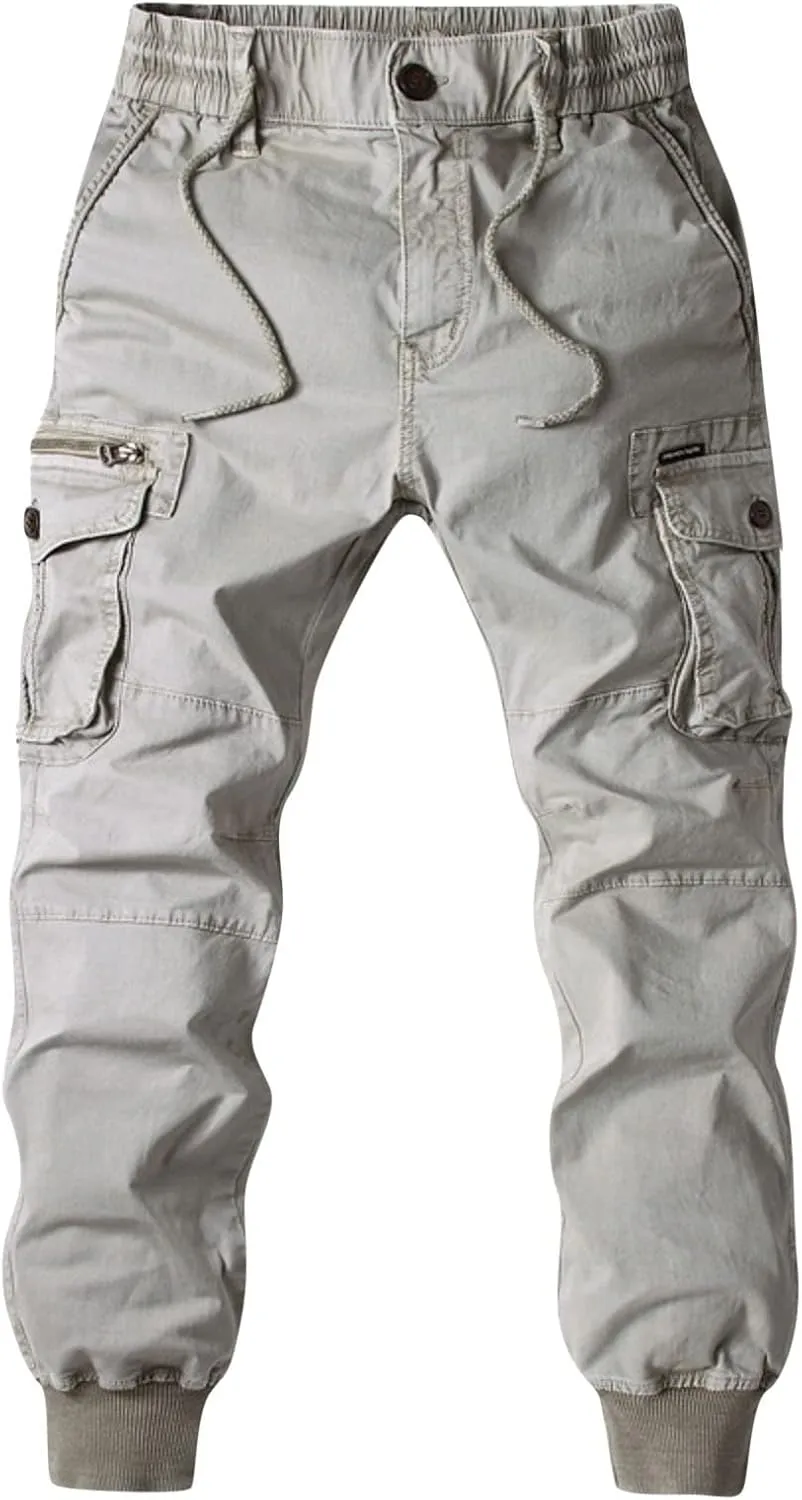 GIERIDUC Men's Casual Overalls Ofertas Del Dia De Hoy Relampago Hombre Sweatpants with Back Pockets Elastic Waist Pants Tall
