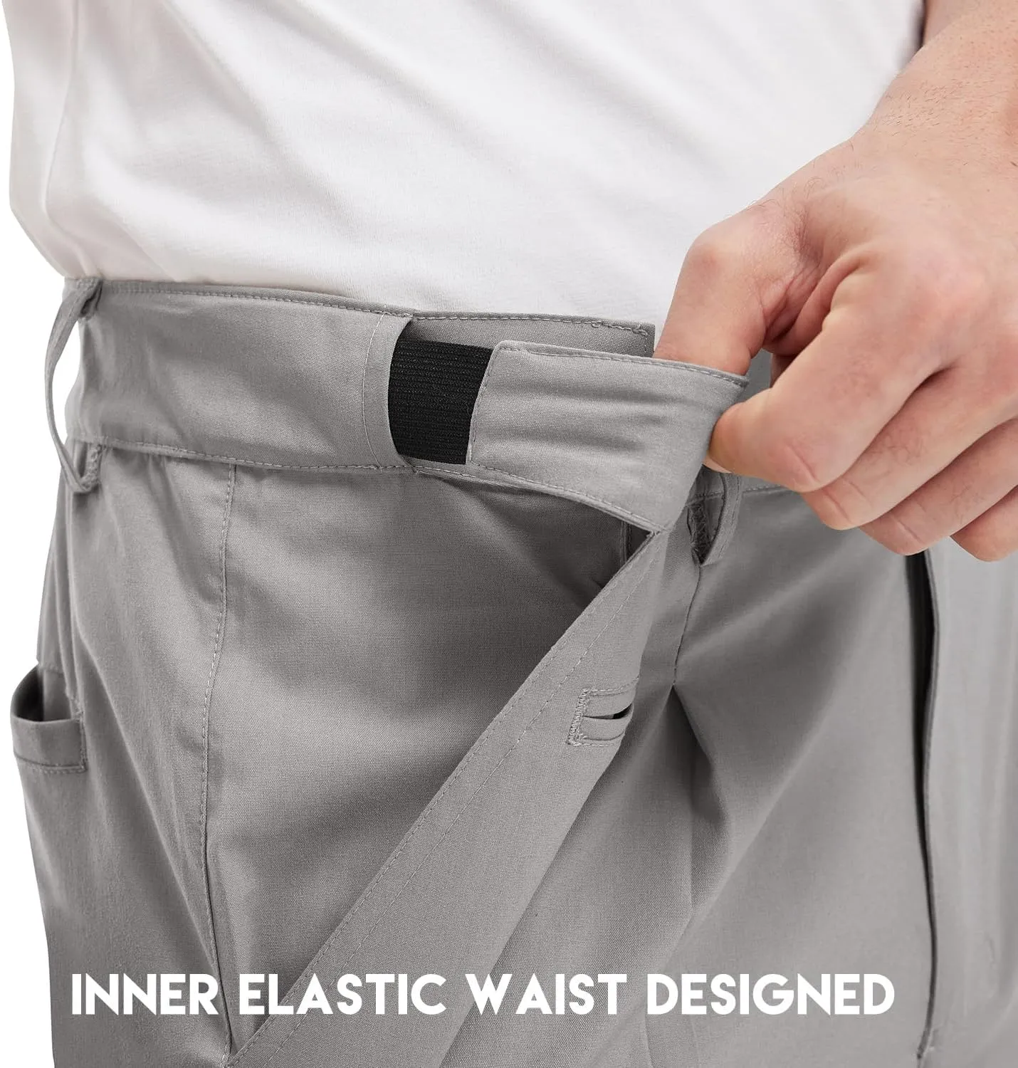 Gopune Men's Lightweight Golf Pants Classic Fit Quick Dry Casual Work Dress Pants