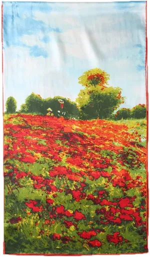 Grace Scarves 100% Silk Scarf, Artists Collection (van Gogh & Monet)