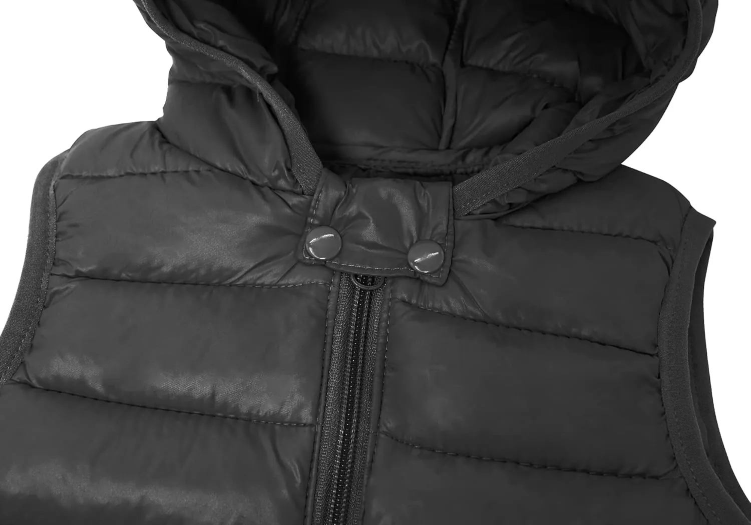 Happy Cherry Baby Boy Girls Quilted Sleeveless Jacket Hooded Puffer Vest Full Zip Waistcoat Ultra Light Gilet 2-7 Years