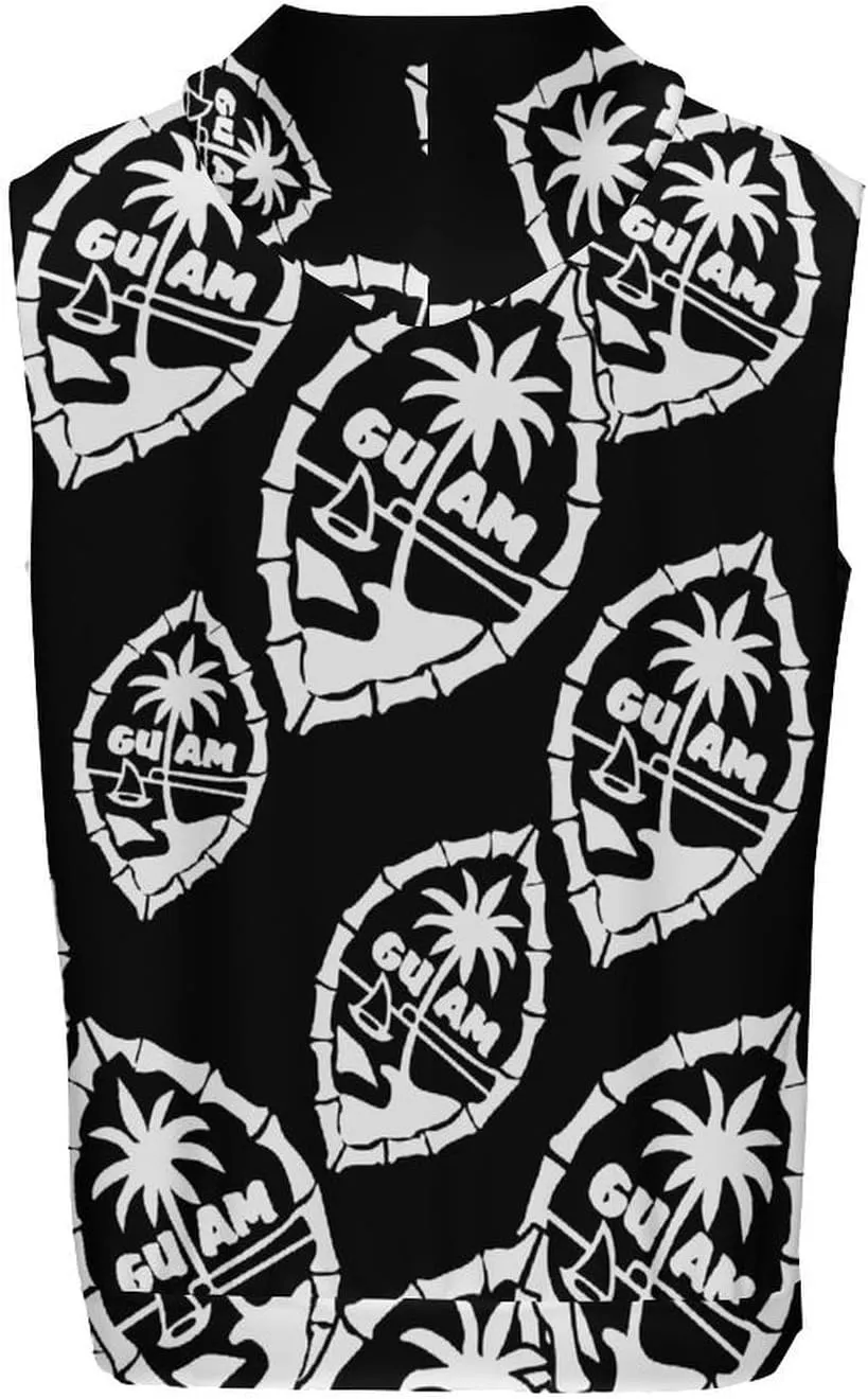 Hibiscus Men's Workout Tank Tops Sleeveless Running Shirts With Hoodie Workout Hooded