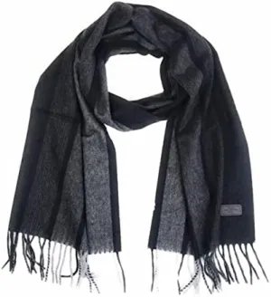 Hickey Freeman Patterned 100% Italian Cashmere Scarf for Men – Ultra-Soft Men’s Winter Scarves, 66-Inches x 12-Inches
