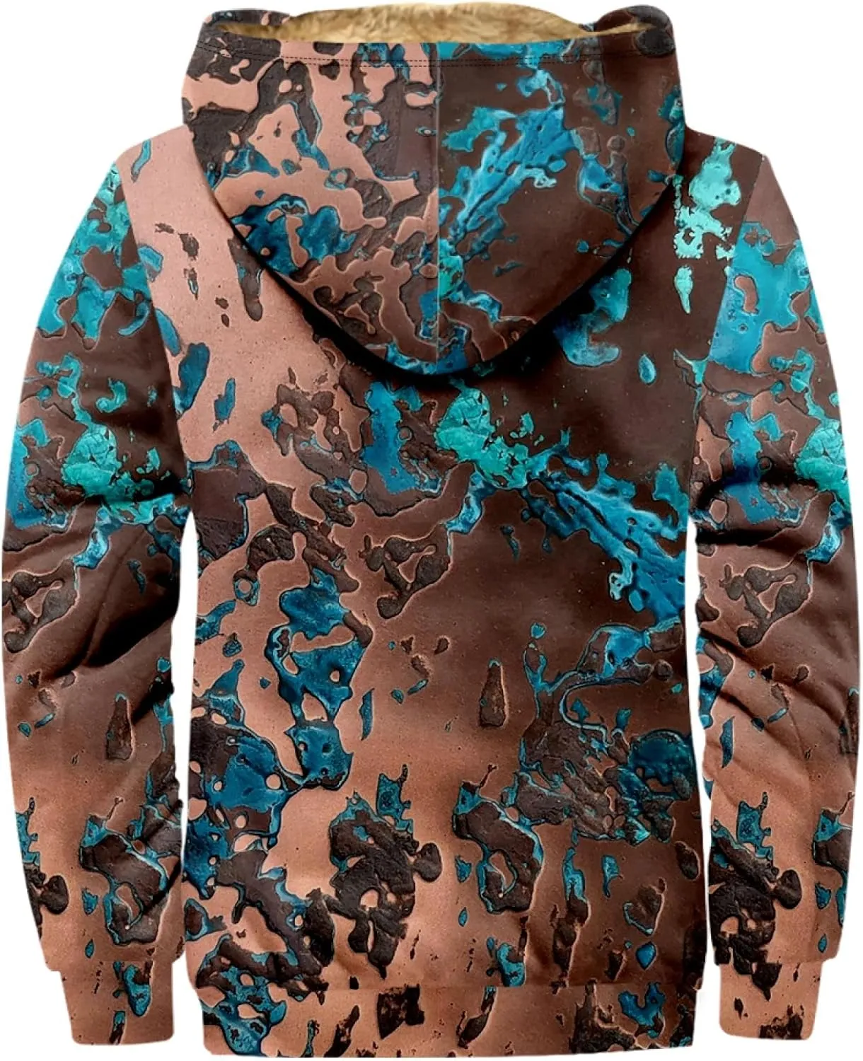 Hoodies For Men Zip Up Winter Fleece Lined Graphic Jacket Oversized Casual Thermal Coat Big And Tall Heated Heavy Outwear