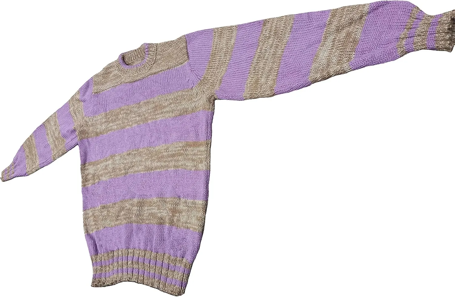 Hypoallergenic Deluxe 100% Royal Alpaca Sweater Jumper Handknitted Organic Silky